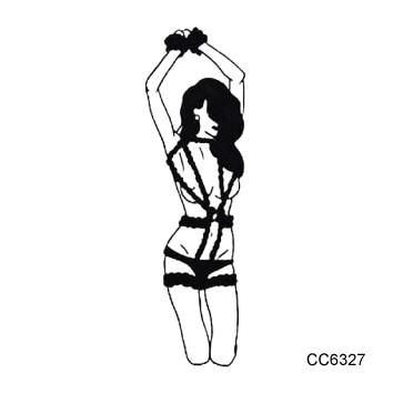 Rocooart Sexy Tattoo Mask Veil Woman Taty Old School Fake Tattoo Body Art Temporary Tattoo Sticker For Female Tatuajes Tatuagem