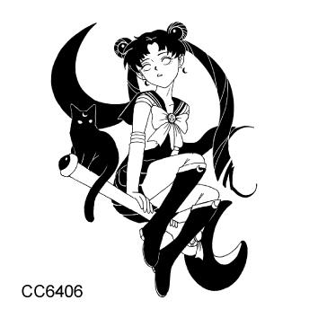 Rocooart Sexy Tattoo Mask Veil Woman Taty Old School Fake Tattoo Body Art Temporary Tattoo Sticker For Female Tatuajes Tatuagem