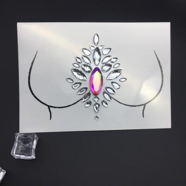 Temporary Rhinestone Glitter Tattoo Stickers Face Jewels Gems Festival Party Makeup Body Jewels Flash Fake Temporary Tattoos