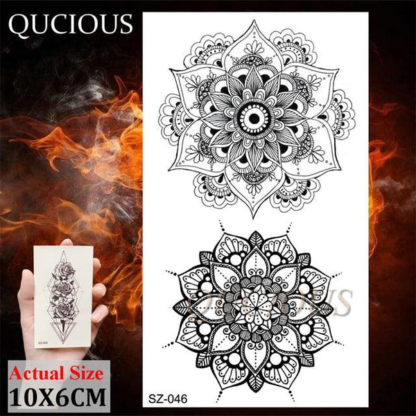 DIY Forest Design Waterproof Fake Temporary Tattoo of Wolf Sexy Women Body Art Arm Tattoos Paper For Men Boys Girls Tatoo Cover