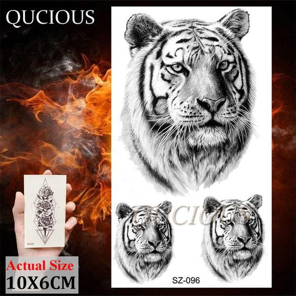 DIY Forest Design Waterproof Fake Temporary Tattoo of Wolf Sexy Women Body Art Arm Tattoos Paper For Men Boys Girls Tatoo Cover