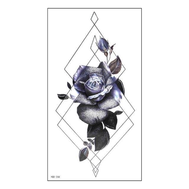 Sale Colorful Cartoon New tattoo sticker animal sticker disposable Black Bird fish Flower Deer Body Art Fake Water Transfer