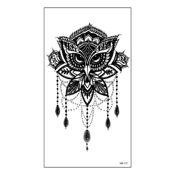 Sale Colorful Cartoon New tattoo sticker animal sticker disposable Black Bird fish Flower Deer Body Art Fake Water Transfer