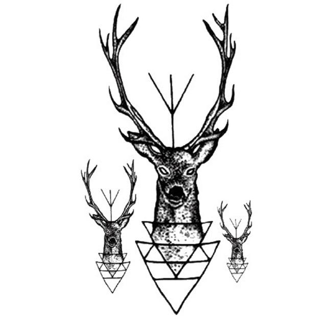 Sale Colorful Cartoon New tattoo sticker animal sticker disposable Black Bird fish Flower Deer Body Art Fake Water Transfer