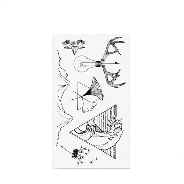 Sale Colorful Cartoon New tattoo sticker animal sticker disposable Black Bird fish Flower Deer Body Art Fake Water Transfer
