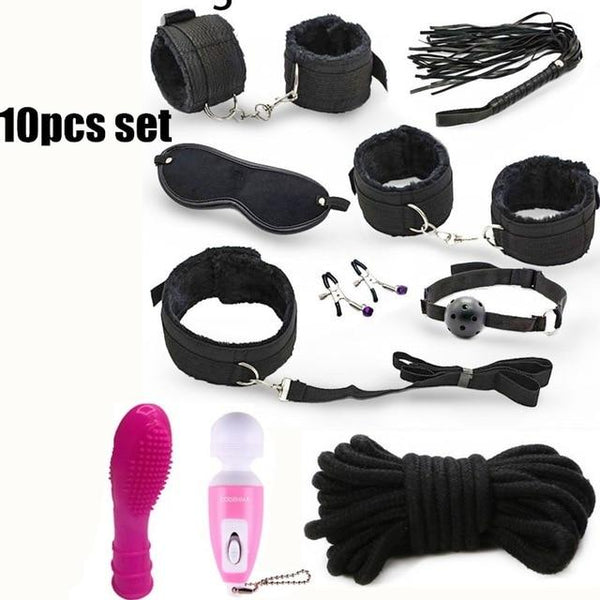 14pcs set bdsm Anal Vagina Vibrators for Women Dildo Vibrator Sex Bondage Fetish Kit Restraints Erotic Toys for Adults Couples S