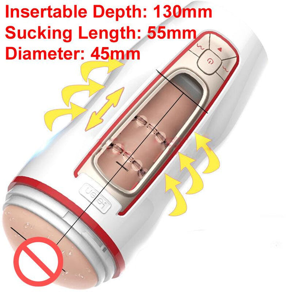 Leten Full Automatic Male Masturbation Cup Pocket Pussy Artificial Vagina 10 Modes Strong Vibrator Sex Toy Masturbator For Man