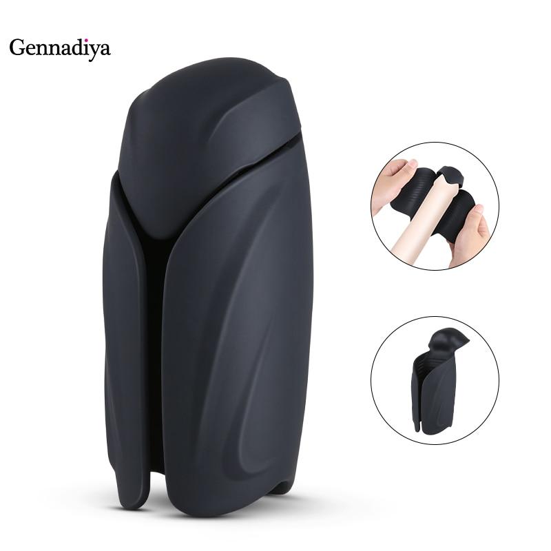 Male Automatic Masturbator Glan Vibrator Massage Erection Sex Machine USB Charge Squeezable Delay Training Adult Sex Toy for Men