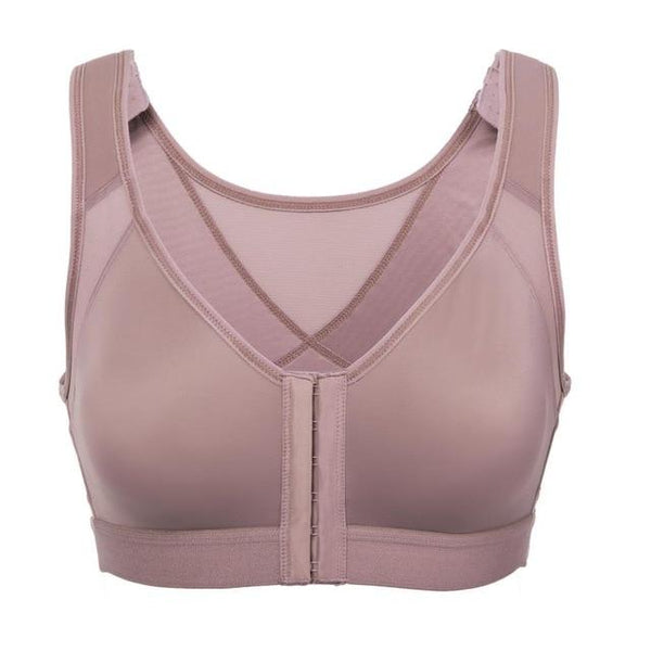 La Isla Women's Front Closure Back Support Wirefree Full Coverage Bra