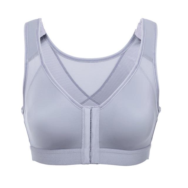 La Isla Women's Front Closure Back Support Wirefree Full Coverage Bra