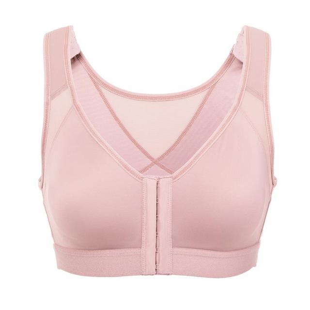 La Isla Women's Front Closure Back Support Wirefree Full Coverage Bra