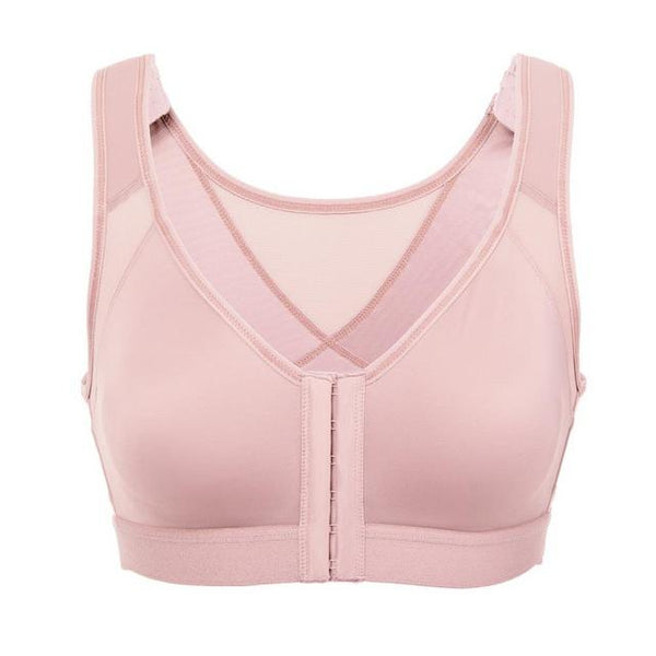 La Isla Women's Front Closure Back Support Wirefree Full Coverage Bra