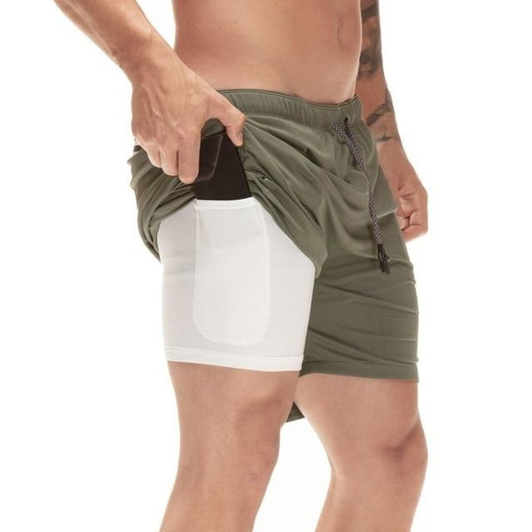 Men Swimsuit Lining Inner Pocket Swimwear Elastic Breathable Beachwear Black Gray Green White Camouflage Swim Briefs Male M-2XL