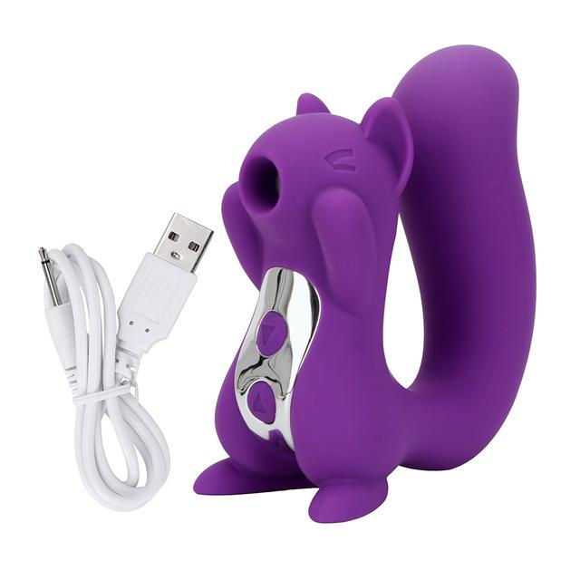 VATINE Tongue Vibrator Nipple Sucker Squirrel Sculpt Sucking Licking Clitoris Stimulator 10 Frequency Sex Toys for Women