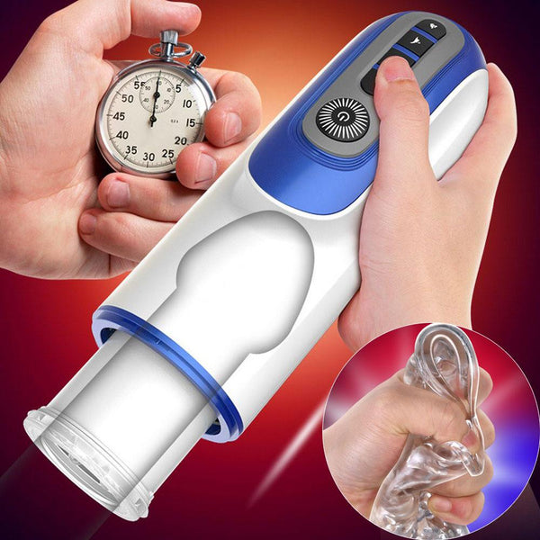 Automatic Sucking Masturbator for Men Masturbation Cup Vagina Oral Pocket Pussy Heat Aircraft Cup Male Vibrator Sex Toys For Men