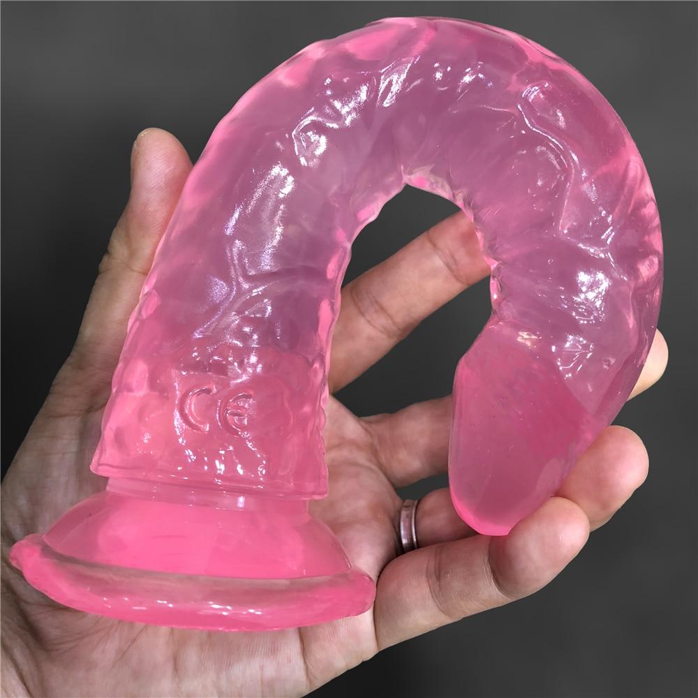 Erotic Soft Jelly Dildo Realistic Bullet Vibrator Anal Dildo Strap On Big Penis Suction Cup Toys for Adult Sex Toys for Woman