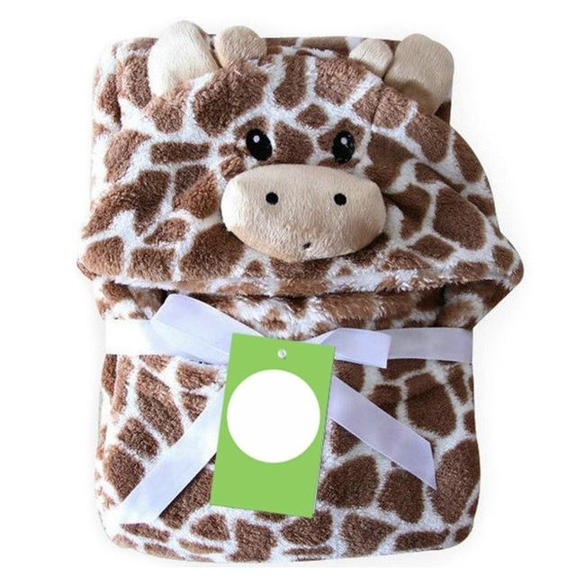 Cute Animal Baby Bathrobe Comfortable Babies Blanket Kids Hooded Bathrobe Toddler Baby Bath Towel Kids Bath Robe Washcloth