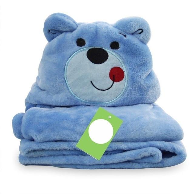 Cute Animal Baby Bathrobe Comfortable Babies Blanket Kids Hooded Bathrobe Toddler Baby Bath Towel Kids Bath Robe Washcloth