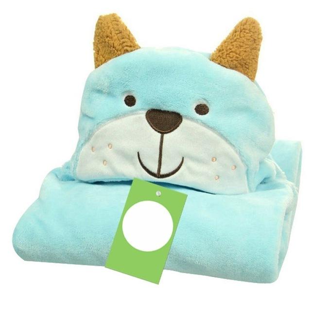 Cute Animal Baby Bathrobe Comfortable Babies Blanket Kids Hooded Bathrobe Toddler Baby Bath Towel Kids Bath Robe Washcloth
