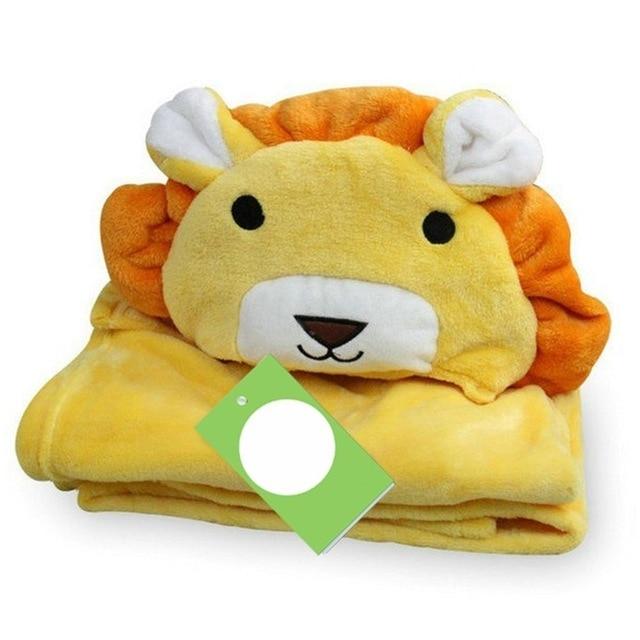 Cute Animal Baby Bathrobe Comfortable Babies Blanket Kids Hooded Bathrobe Toddler Baby Bath Towel Kids Bath Robe Washcloth