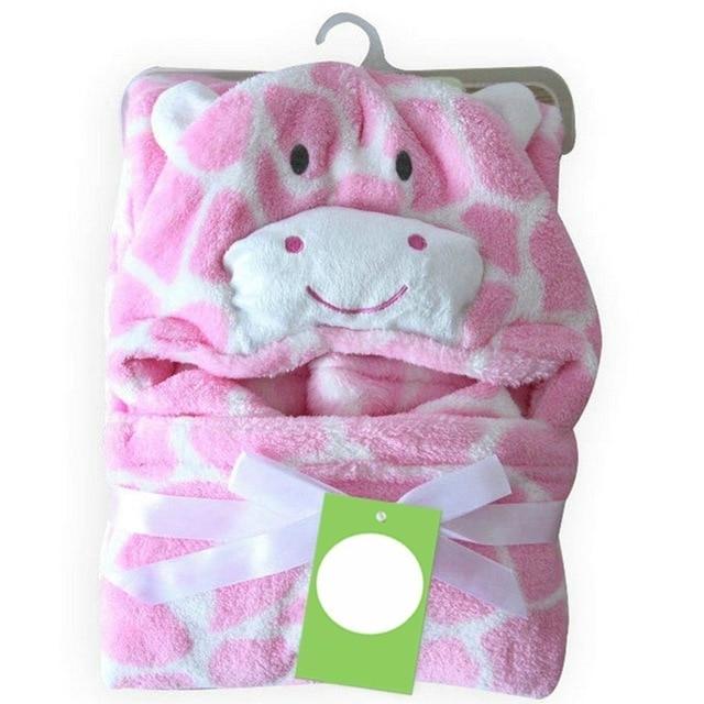 Cute Animal Baby Bathrobe Comfortable Babies Blanket Kids Hooded Bathrobe Toddler Baby Bath Towel Kids Bath Robe Washcloth