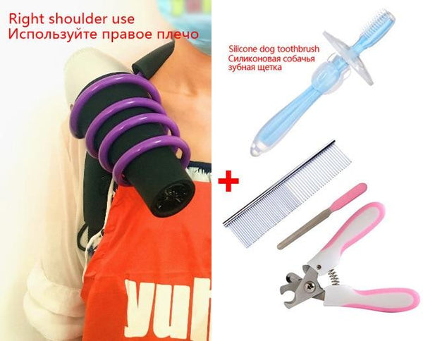 Hanging neck dog hair dryer bracket, Pet beautician grooming dedicated anti-crooked neck, Dog accessories effort and ease stents