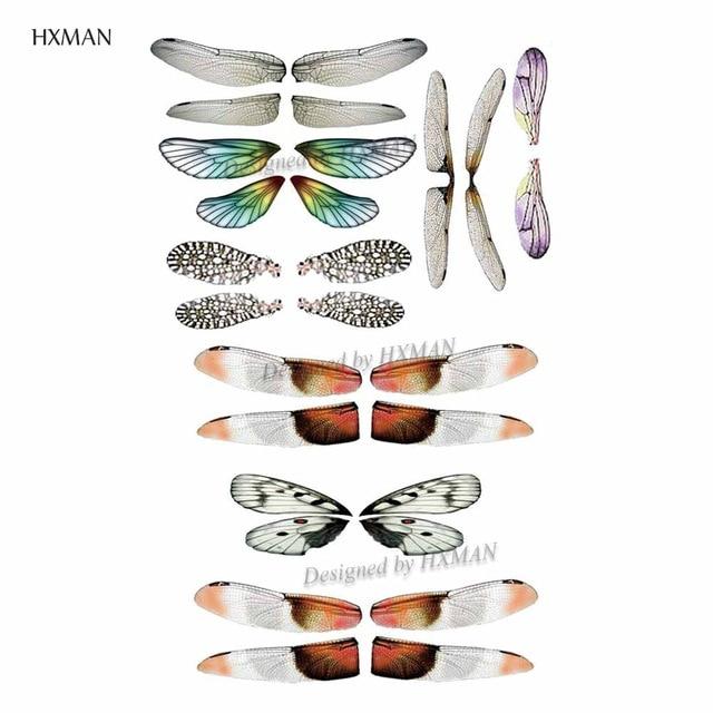HXMAN Feather Temporary Tattoos Waterproof Women Tattoo Sticker Fashion Fake Body Art Men 10.5X6cm Kids Adult Hand Tatoo B-012