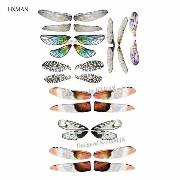 HXMAN Feather Temporary Tattoos Waterproof Women Tattoo Sticker Fashion Fake Body Art Men 10.5X6cm Kids Adult Hand Tatoo B-012