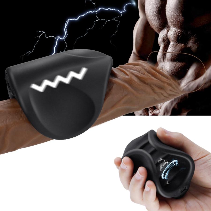 FLXUR 10 Modes Male Penis Masturbator Vibrator Silicone Artificial Vagina Pocket Pussy Delay Exercise Massager Adult Erotic toys