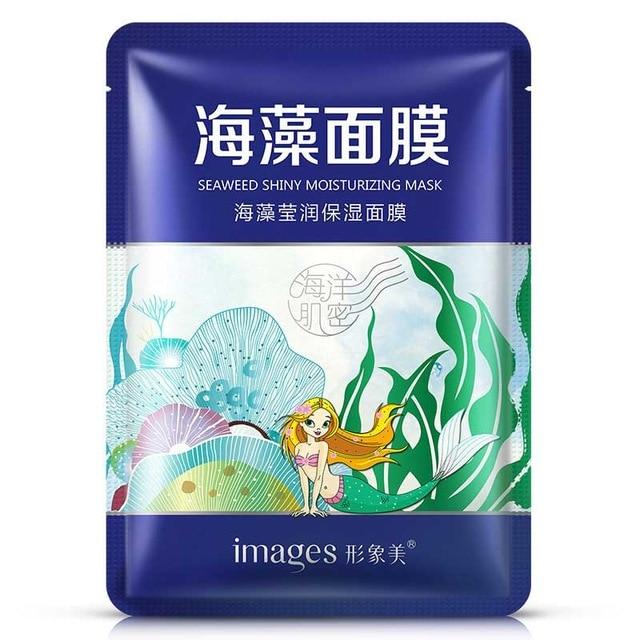BIOAQUA Snail Skin Care Facial Mask Moisturizing Whitening Oil Control Blackhead Remover Shrink Pore Seaweed Mask Face Skin Care