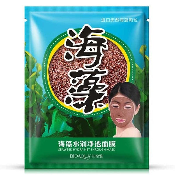 BIOAQUA Snail Skin Care Facial Mask Moisturizing Whitening Oil Control Blackhead Remover Shrink Pore Seaweed Mask Face Skin Care