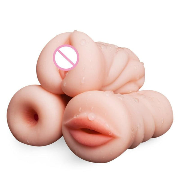 Sex Toys for Men 4D Realistic Deep Throat Male Masturbator Silicone Artificial Vagina Mouth Anal Erotic Oral Sex Masturbator