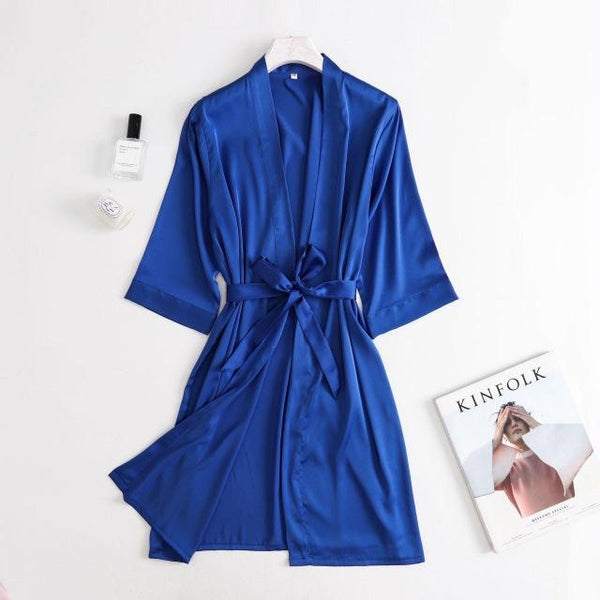 Chinese Women Rayon Embroidery Bride Bridesmaid Kimono Bathrobe Dress Sexy Mini Sleep Nightshirt Sleepwear Wedding Robes S0102