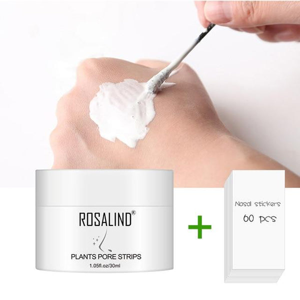 ROSALIND Face Masks Facial From Black Dots Remove Deep Cleaning Blackhead Nose Peeling Off Shrink Pore whitening Cream Skin Care