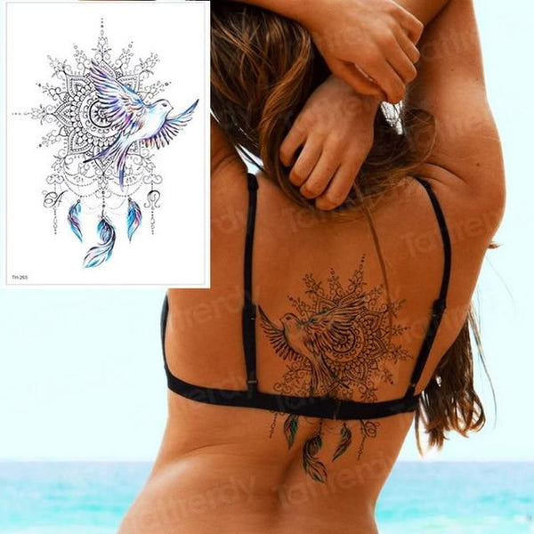 waterproof tattoo stickers bikini peony tattoo & body art flower rose tattoo fake water transfer tattoo temporary tatoo leg arm