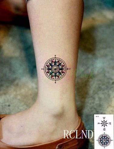 Waterproof Temporary Tattoo Sticker Sun Moon Fake Tatto Flash Tatoo Tatouage hand foot arm For Men Women girl