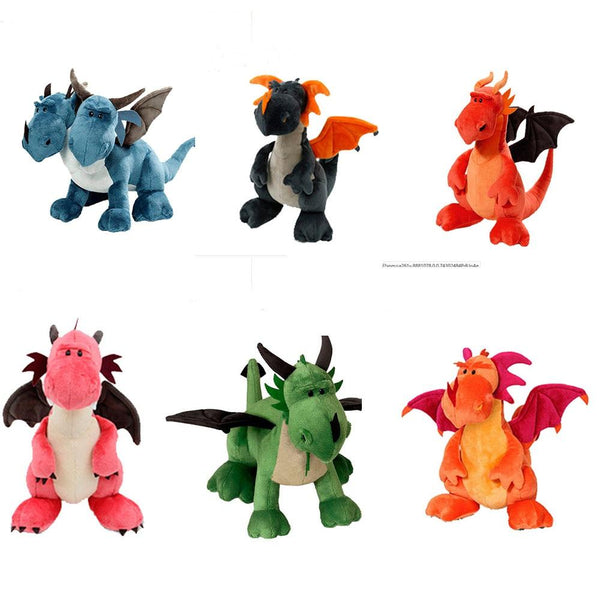 35CM Dinosaur Plush Toys Double-headed Animals Stuffed Dolls Cartonn Anime Two head Dragon For Children Kids Boys Gift