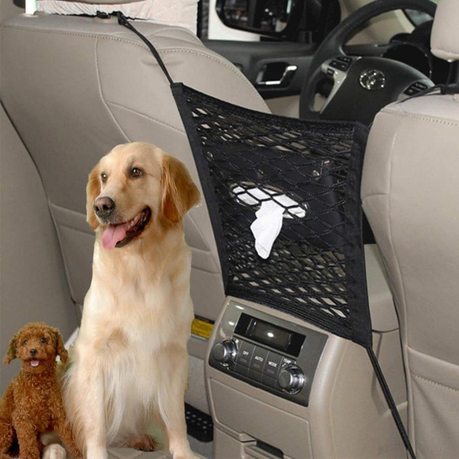 Newest Car Barrier With Storage  Anti-collision Mesh Child The back seat grid Car Storage bags Car Safety Elastic Pet protection