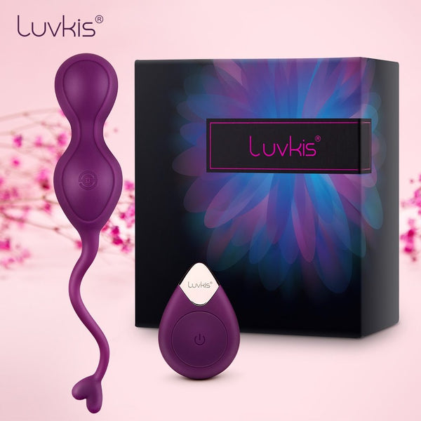 Luvkis 10 Speeds Wireless Vibrator Remote Control Anus Kegel Balls USB Charged Waterproof Silicone Vibrating Eggs Sex Toy Vibro