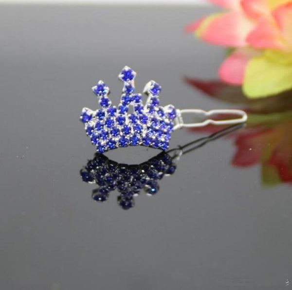 Rhinestone Crown Hairpin Child Hair Accessories Girl Headwear Pet Dog Accessories