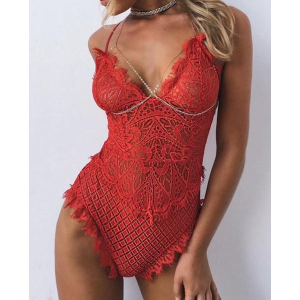 Women hot erotic for body Lady Sexy Lingerie Lace Babydoll G-String Thong Underwear Nightwear sexy costumes Teddy plus size XL