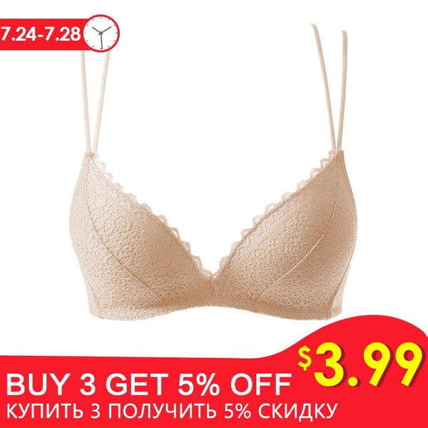 Sexy Lace Bras For Women Push Up Lingerie Seamless Bra Ultra thin Cup Bralette Bh Transparent Brassiere Female Underwear #F