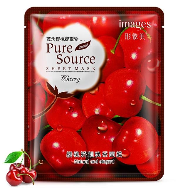 Lavender korean face mask acne Aloe Moisturizing Oil-control mask for face Cherry pomegranate Acne Treatment Facial skin care