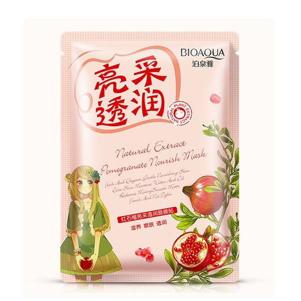 Lavender korean face mask acne Aloe Moisturizing Oil-control mask for face Cherry pomegranate Acne Treatment Facial skin care