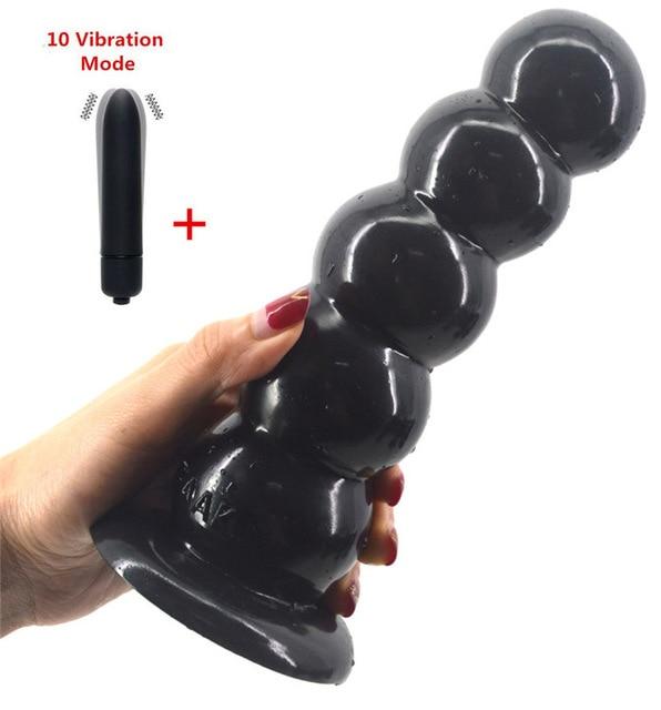 Huge Anal Beads Vagina Nipple Stimulator Prostate Massager Male Masturbator Big Dildo Butt Plug Vibrator Sex Toys For Women Men