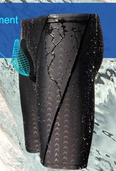 Swimming Trunks Plus Size Shark Skin Solid Men WaterProof Pants Male Thin Summer Beach Swimwear Big Size Men underwear