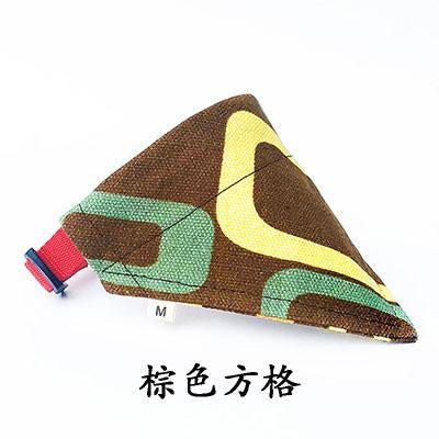 16 Colors Cat Dog Bandana Bibs Scarf Collar Adjustable Pet Neckerchief Scarf Waterproof Saliva Towel for Small Medium Large Dogs