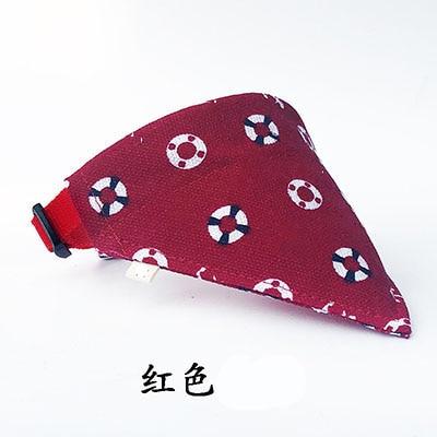 Pet Scarf Cat Dog Puppy Bandana Bibs Adjustable Canvas Scarfs Small Medium Large Dog Collar Drool Dribble Bibs Pet Accessories