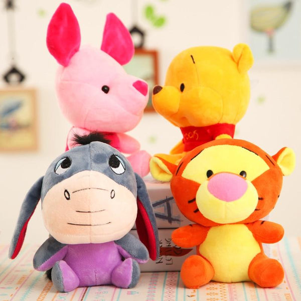 10 cm Plush Pendant Bear Tiger donkey Stuffed Cartoon Toy For Children Backpack small pendant keychain