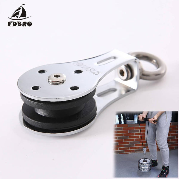 FDBRO 2019 NEW 300KG Fitness Strength Training Accessories Bearing Lifting Wheel Pulley Silent Gym Fitness Equipment Accessories